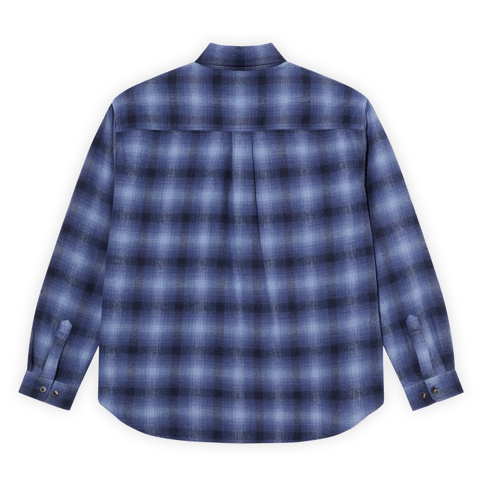 Polar Skate Co. Mitchell LS Shirt - Shadow Check Blue - Image 2