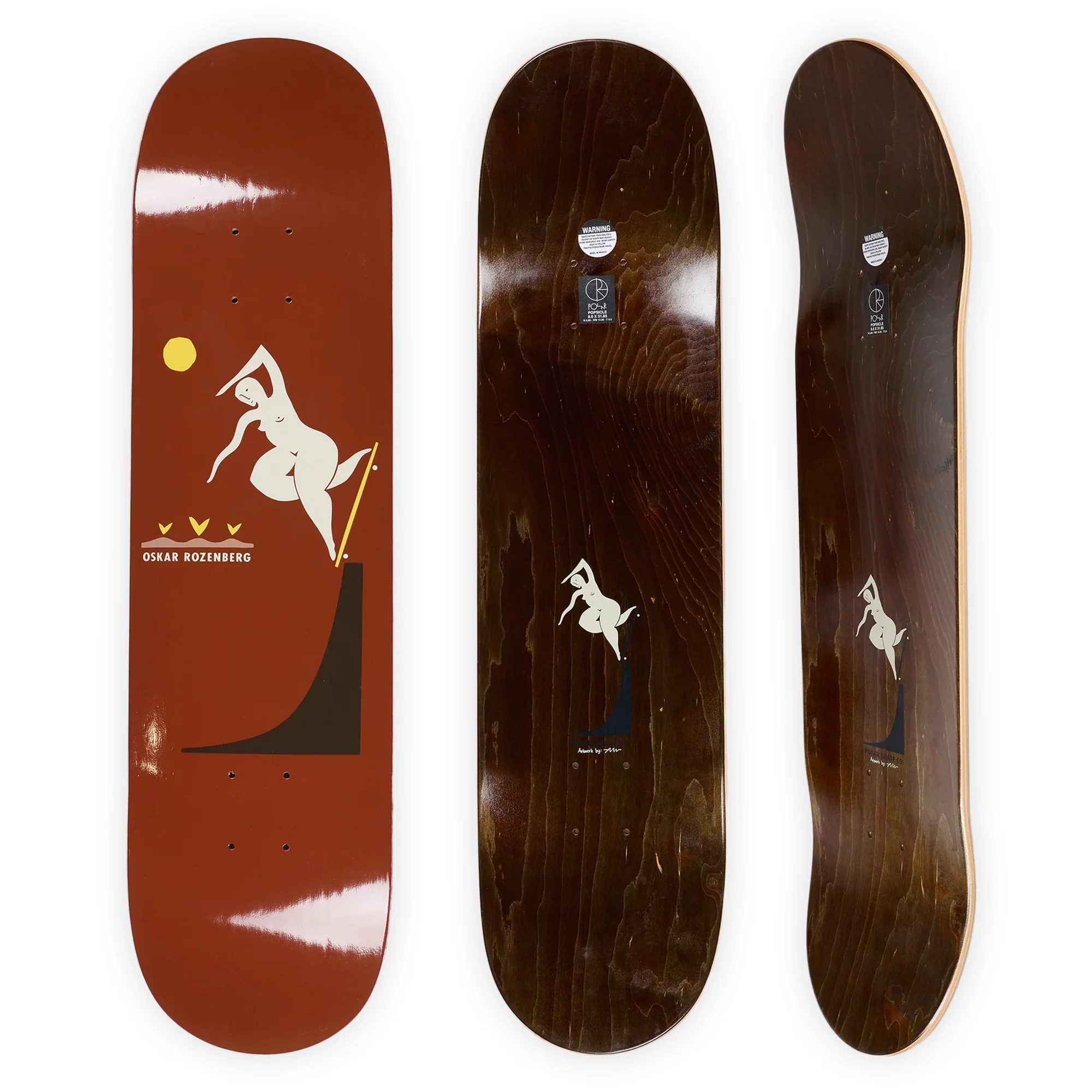 Polar Skate Co. Oskar Rozenberg BS Noseblunt Deck - Image 3
