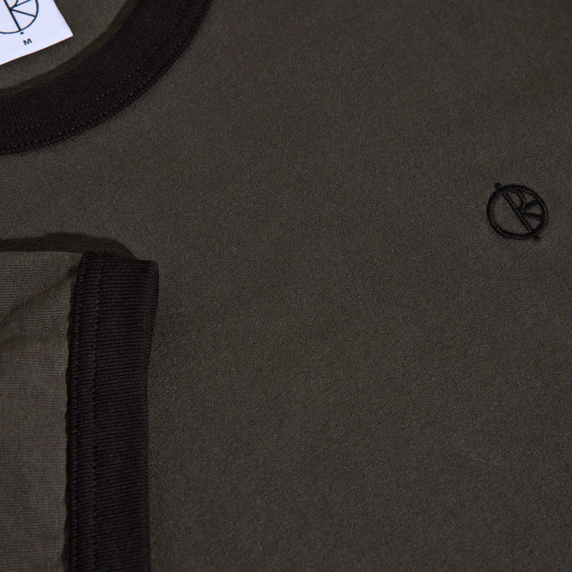 Polar Skate Co. Ringer Tee - Dirty Black - Image 3