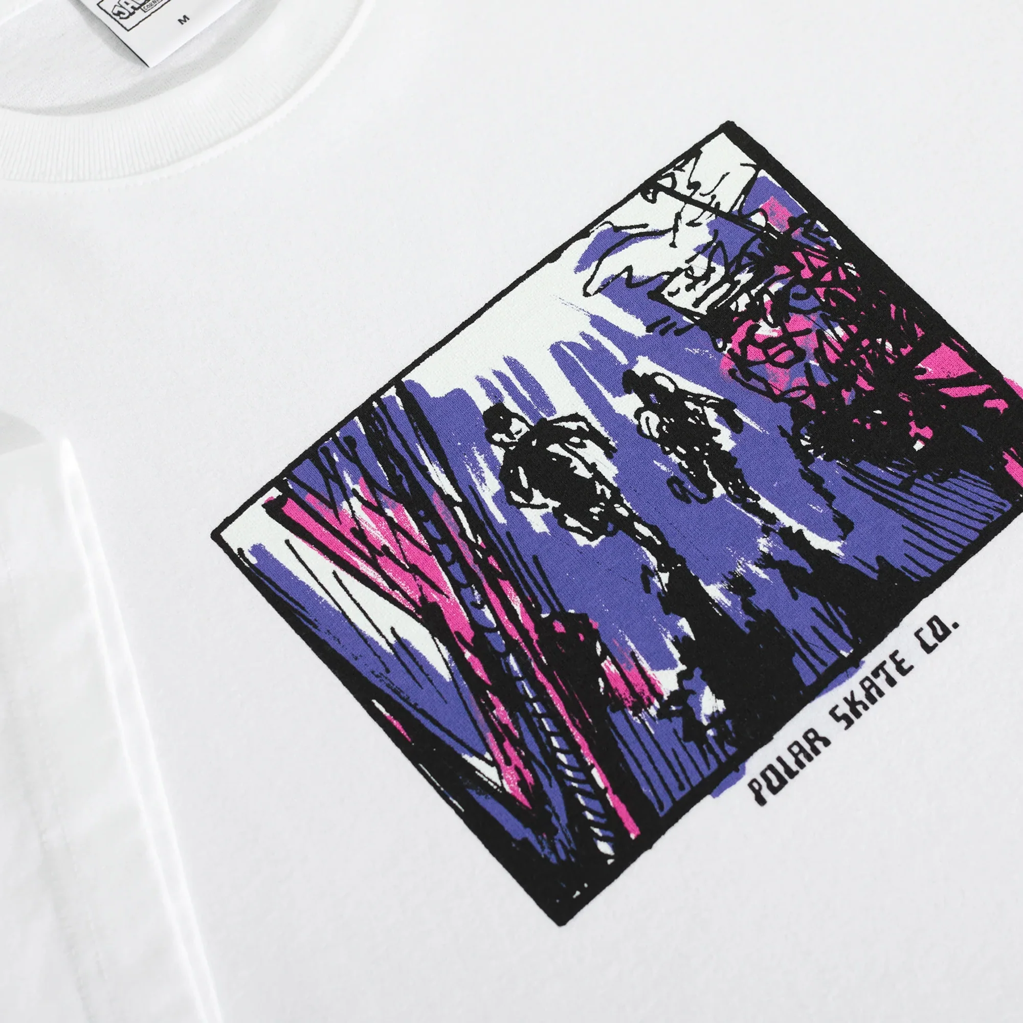Polar Skate Co. Running Tee - White - Image 3