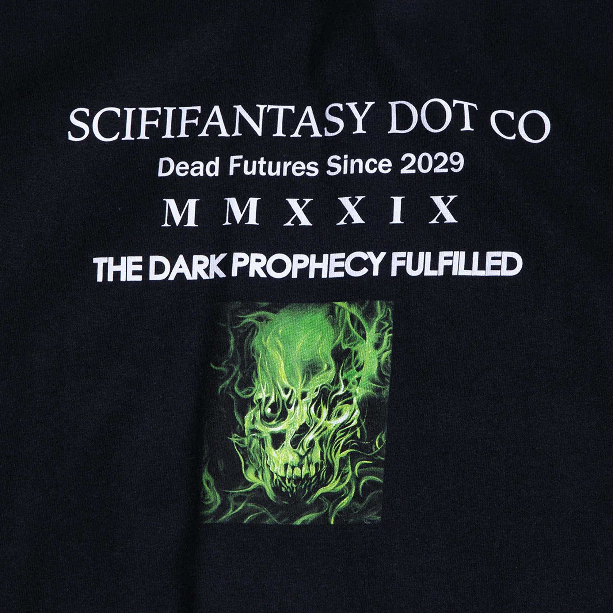 Sci-Fi Fantasy Dark Prophecy Tee - Black - Image 2