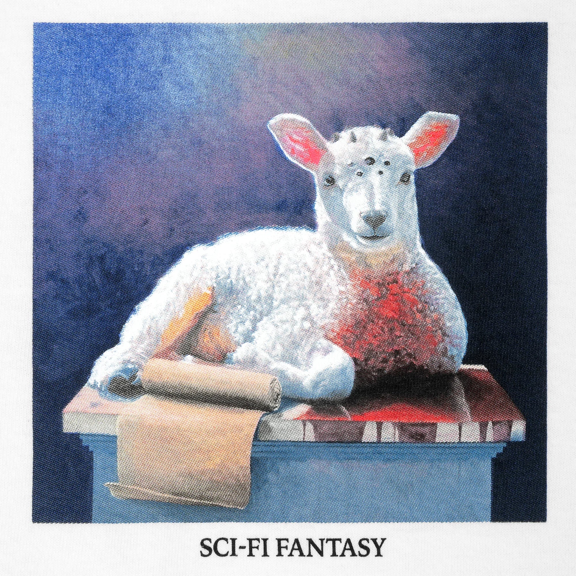 Sci-Fi Fantasy Lamb Tee - White - Image 3