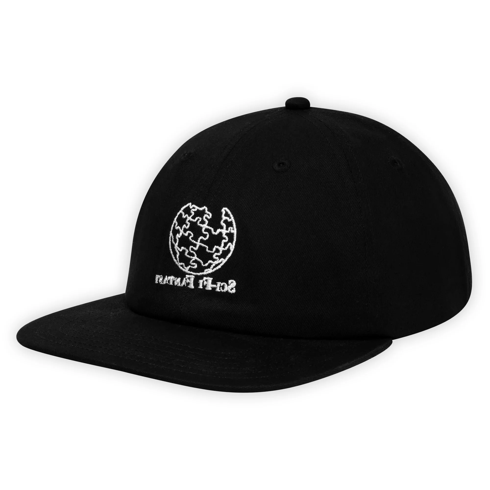 Sci-Fi Fantasy Puzzle Globe Hat - Black