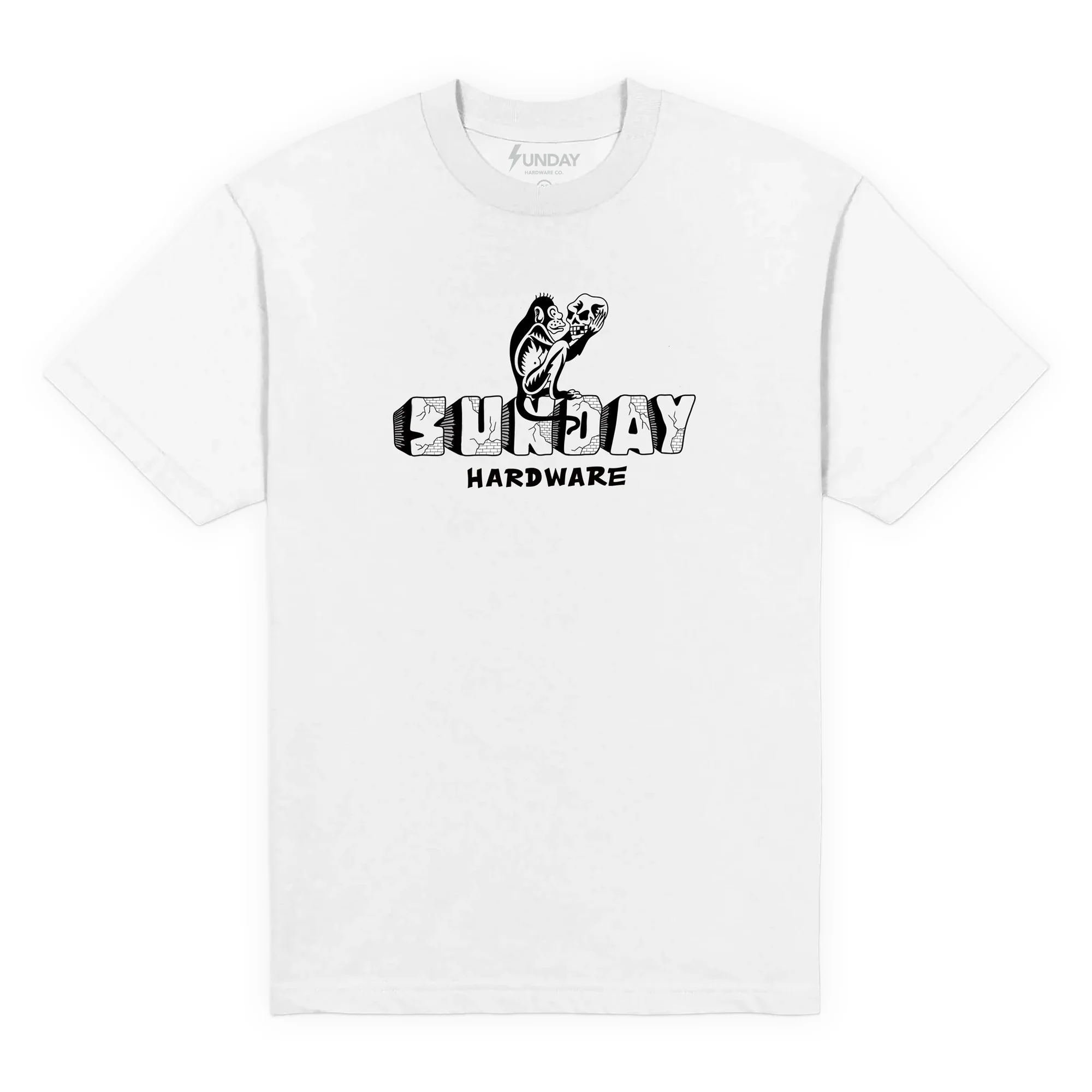 Sunday Hardware Gorilla Brick Tee - White