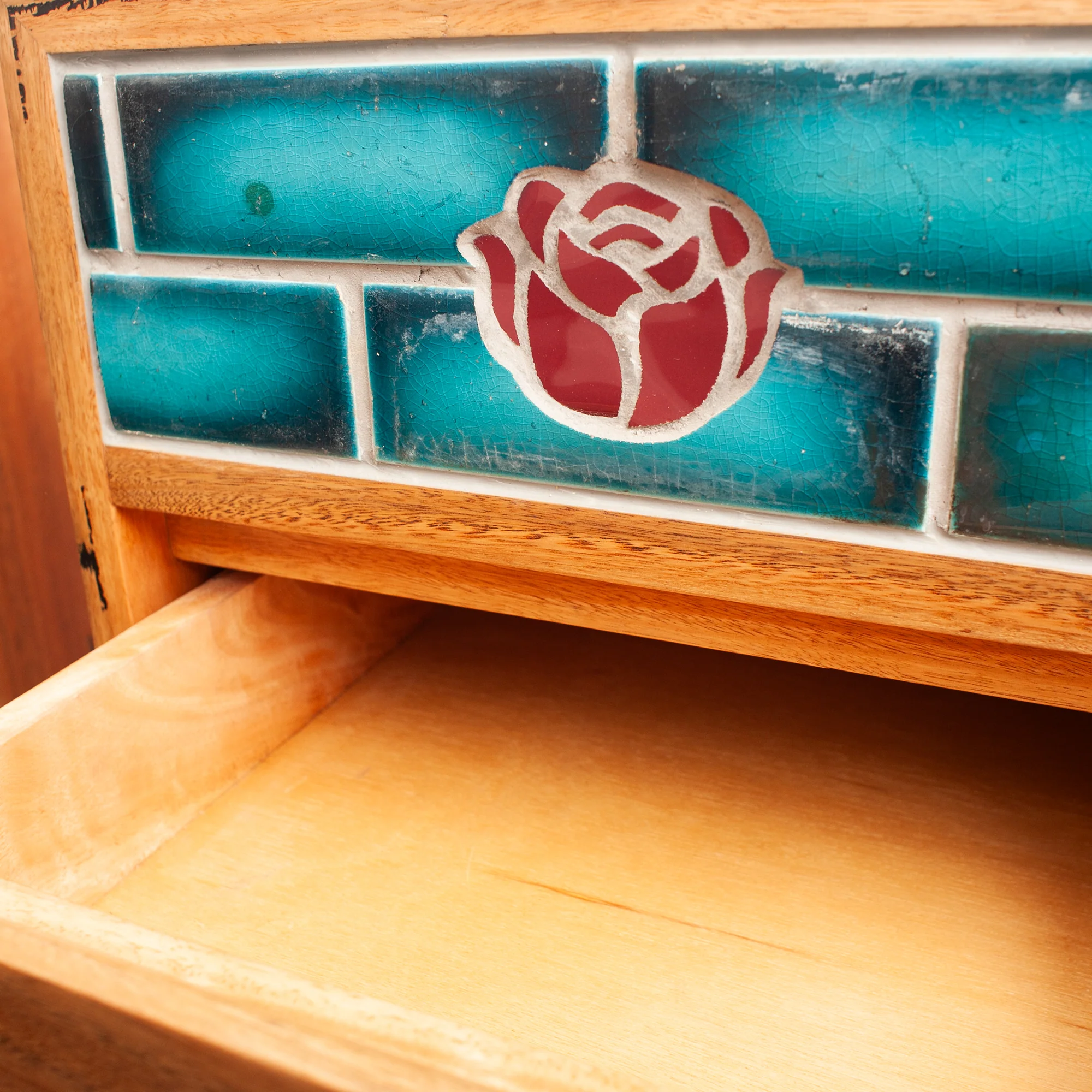 Trad Tiles - "Mid Rose Century Bedsides" (Set of 2) - Image 2