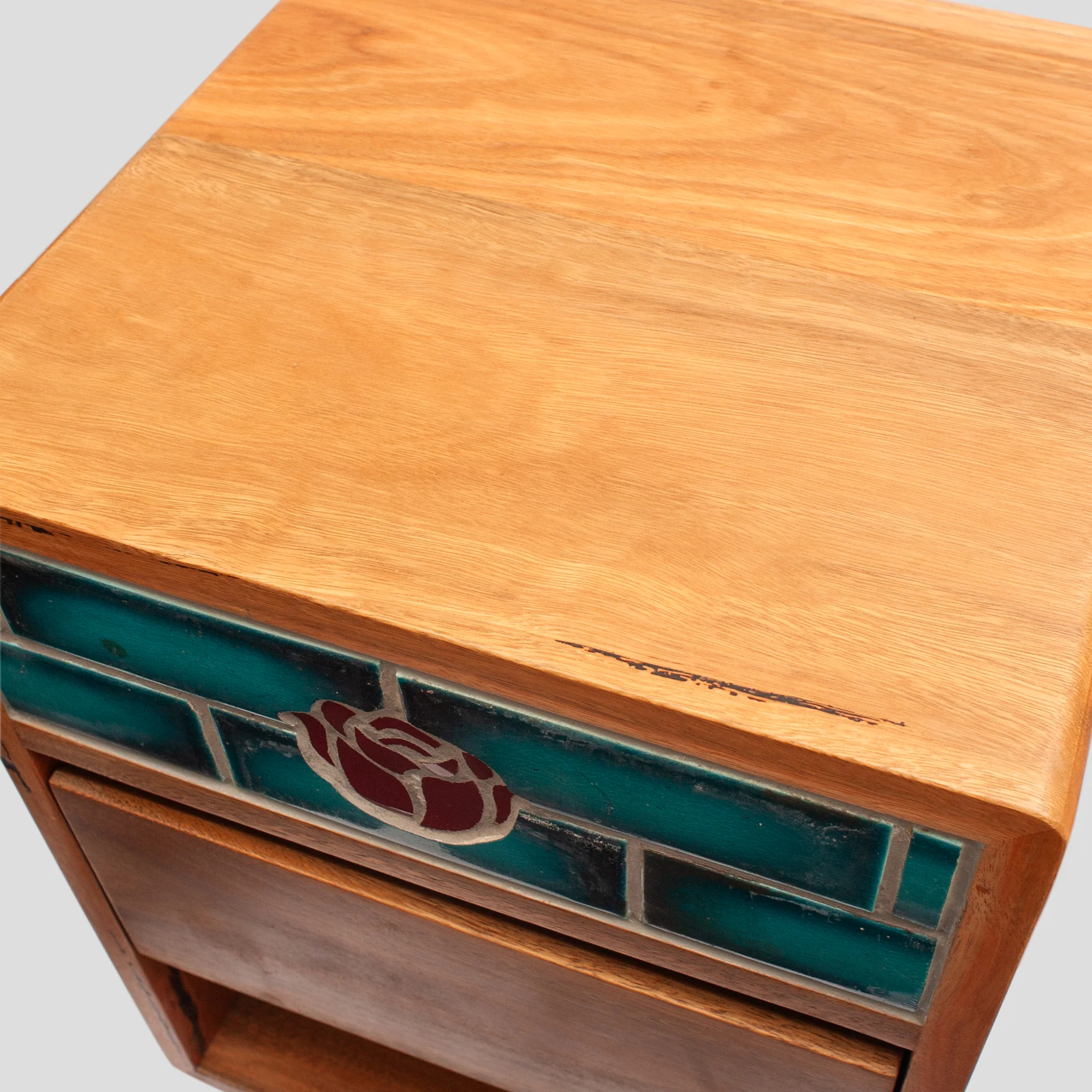 Trad Tiles - "Mid Rose Century Bedsides" (Set of 2) - Image 3