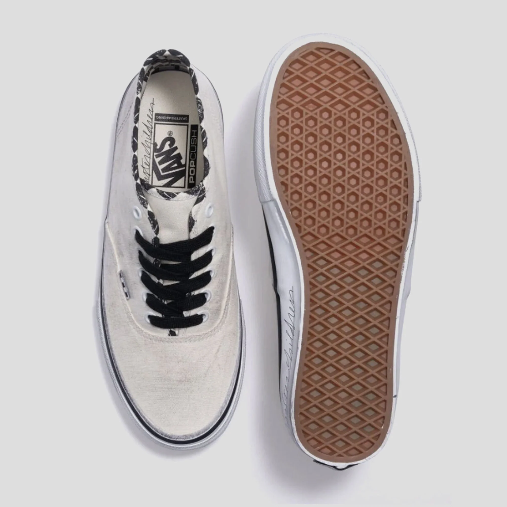 Vans & Monster Children Skate Authentic Mid Pro - Cream - Image 3