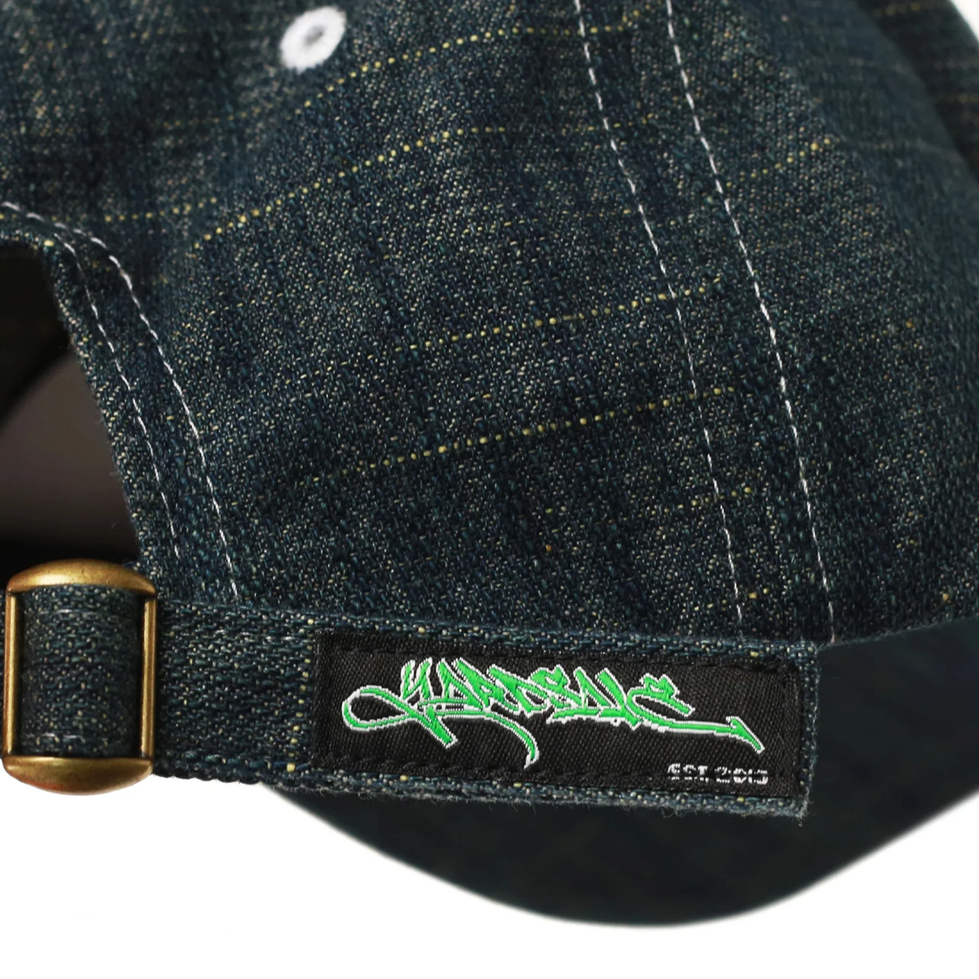 Yardsale Faded Slub Denim Cap - Dark Blue - Image 2