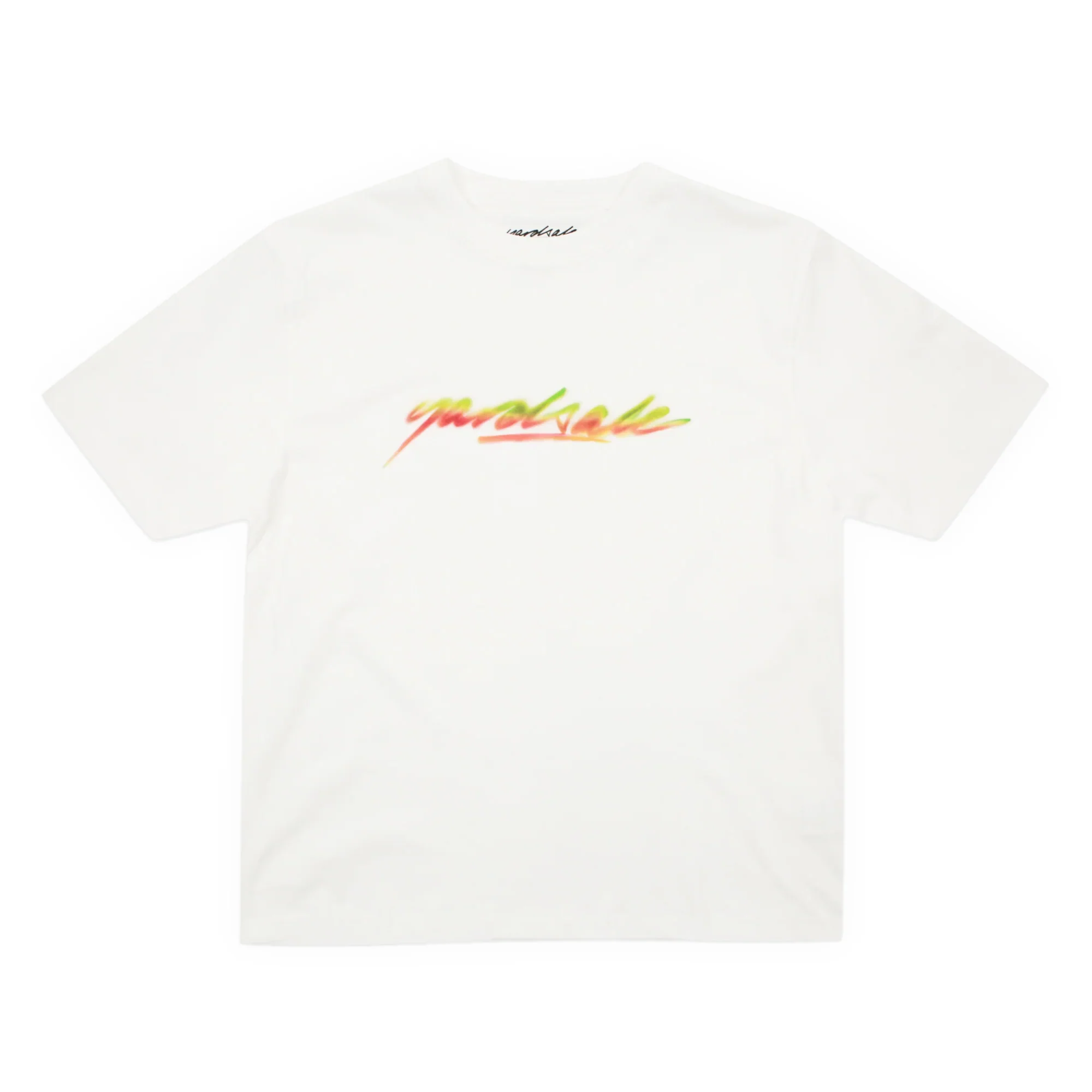 Yardsale Script Spray Tee - White